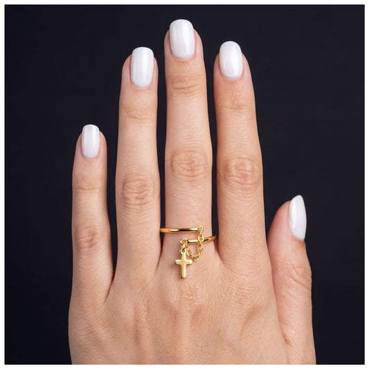 925S SILVER "CROSS V3" RING - ICERAIN JEWELRY