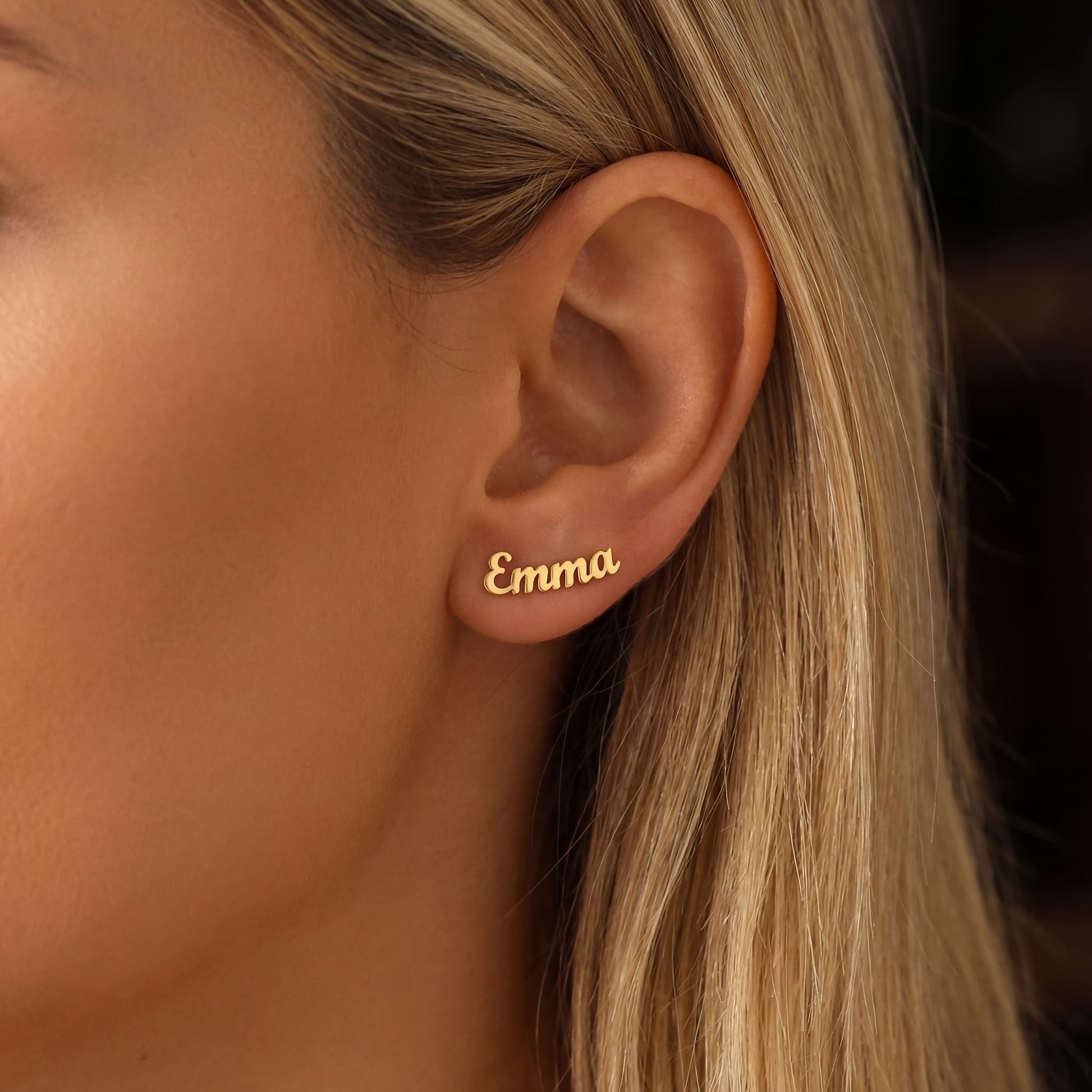 PERSONALISIERTE EDELSTAHL "PLATE" OHRRINGE - ICERAIN JEWELRY