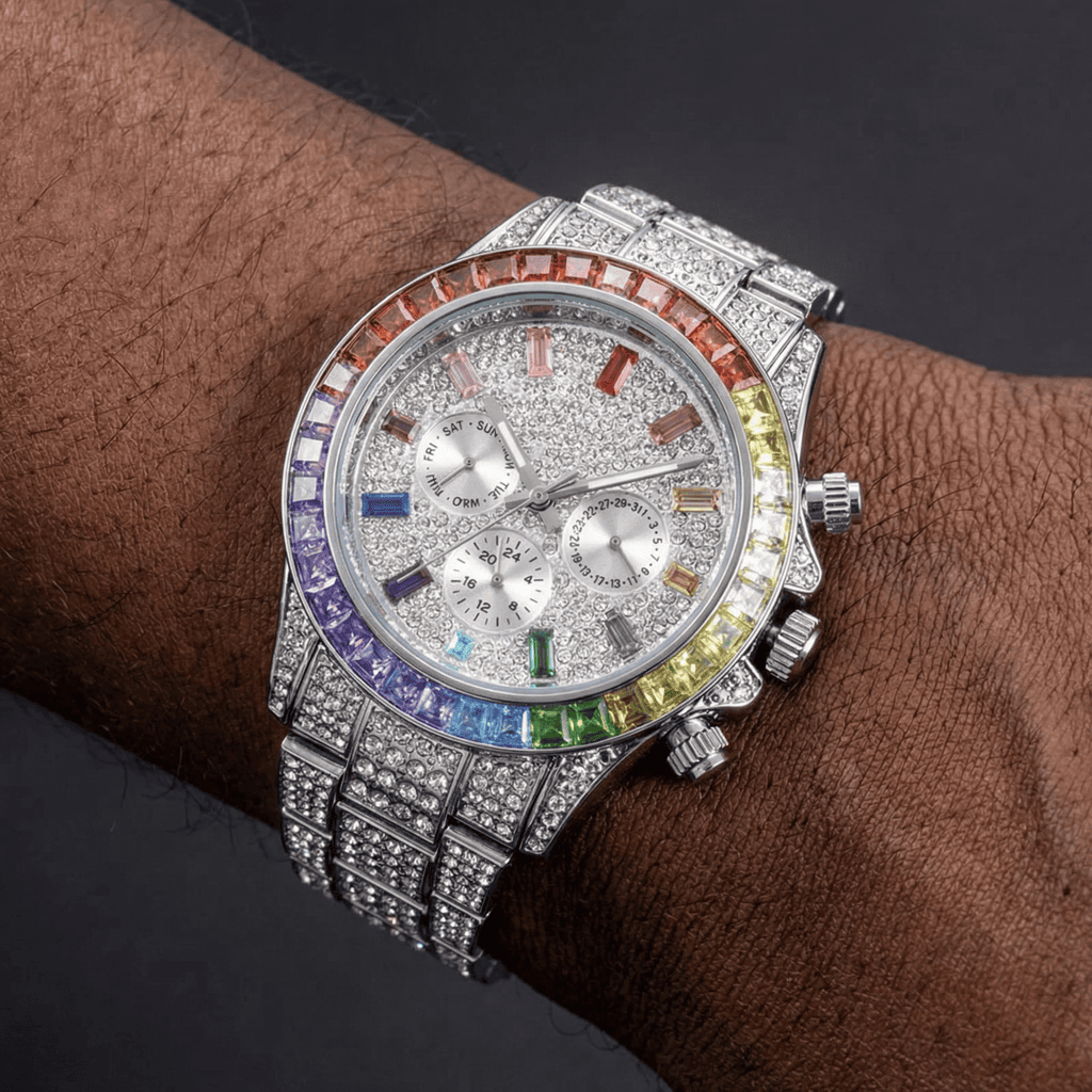 ICED OUT "SOLLINI" UHR - ICERAIN JEWELRY