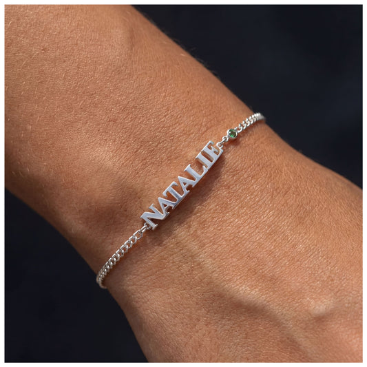 PERSONALISIERTES EDELSTAHL "LELOR" ARMBAND - ICERAIN JEWELRY