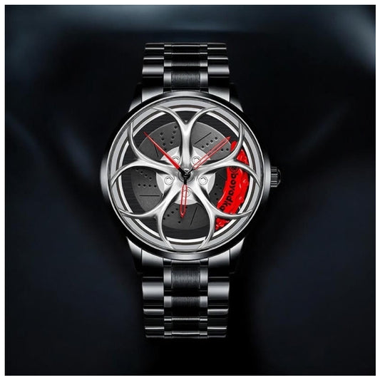 SALE | SPORT "SILVER QUADRIFOLIO" FELGEN UHR - ICERAIN JEWELRY