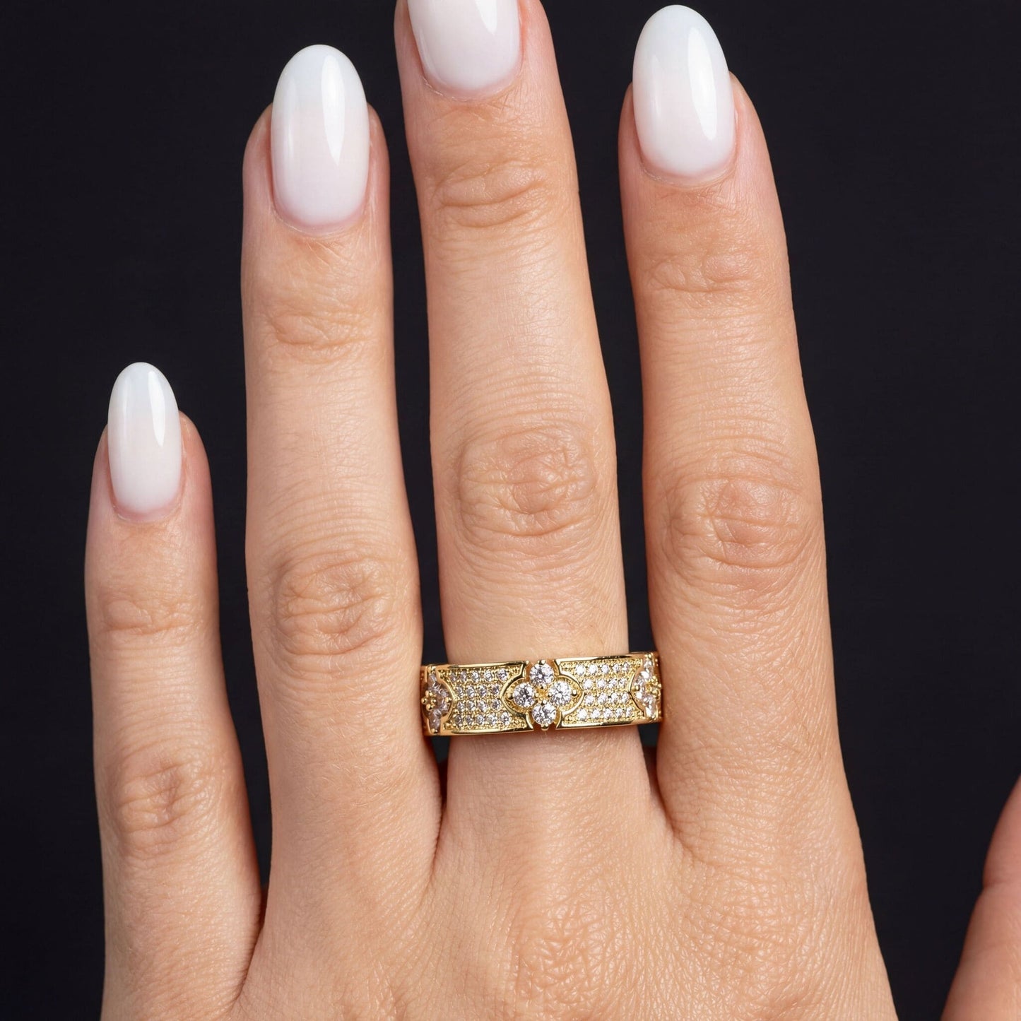 ICED OUT "CLOVER V2" RING - ICERAIN JEWELRY