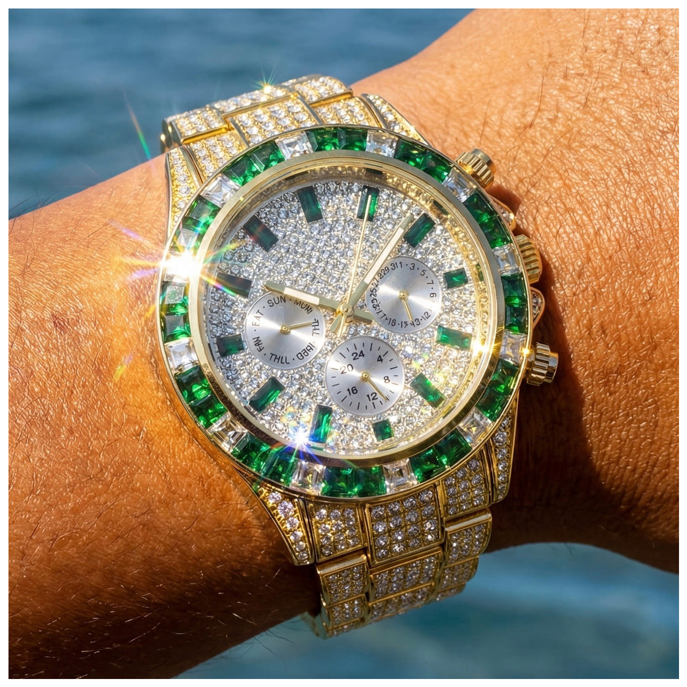 ICED OUT "SOLLINI V2" UHR - ICERAIN JEWELRY