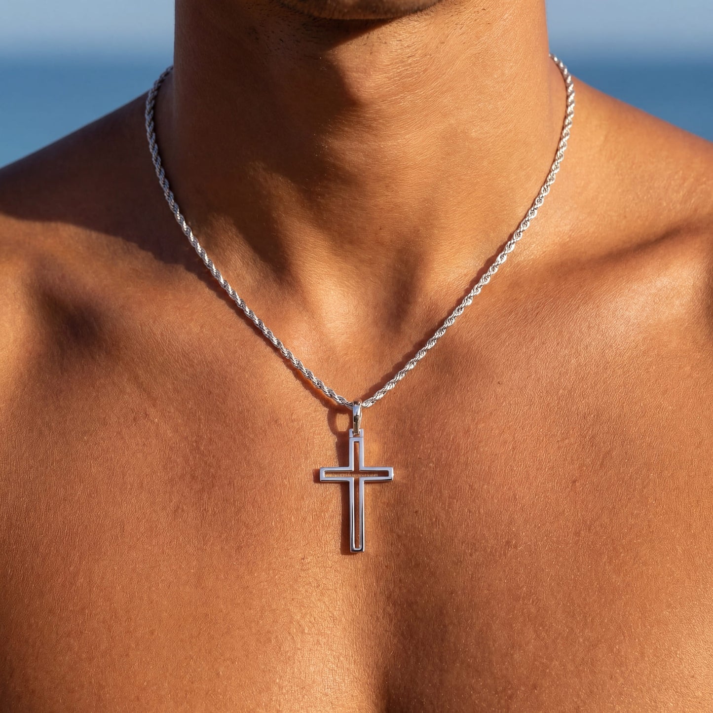 925S SILVER "CROSS V2" KETTE - ICERAIN JEWELRY