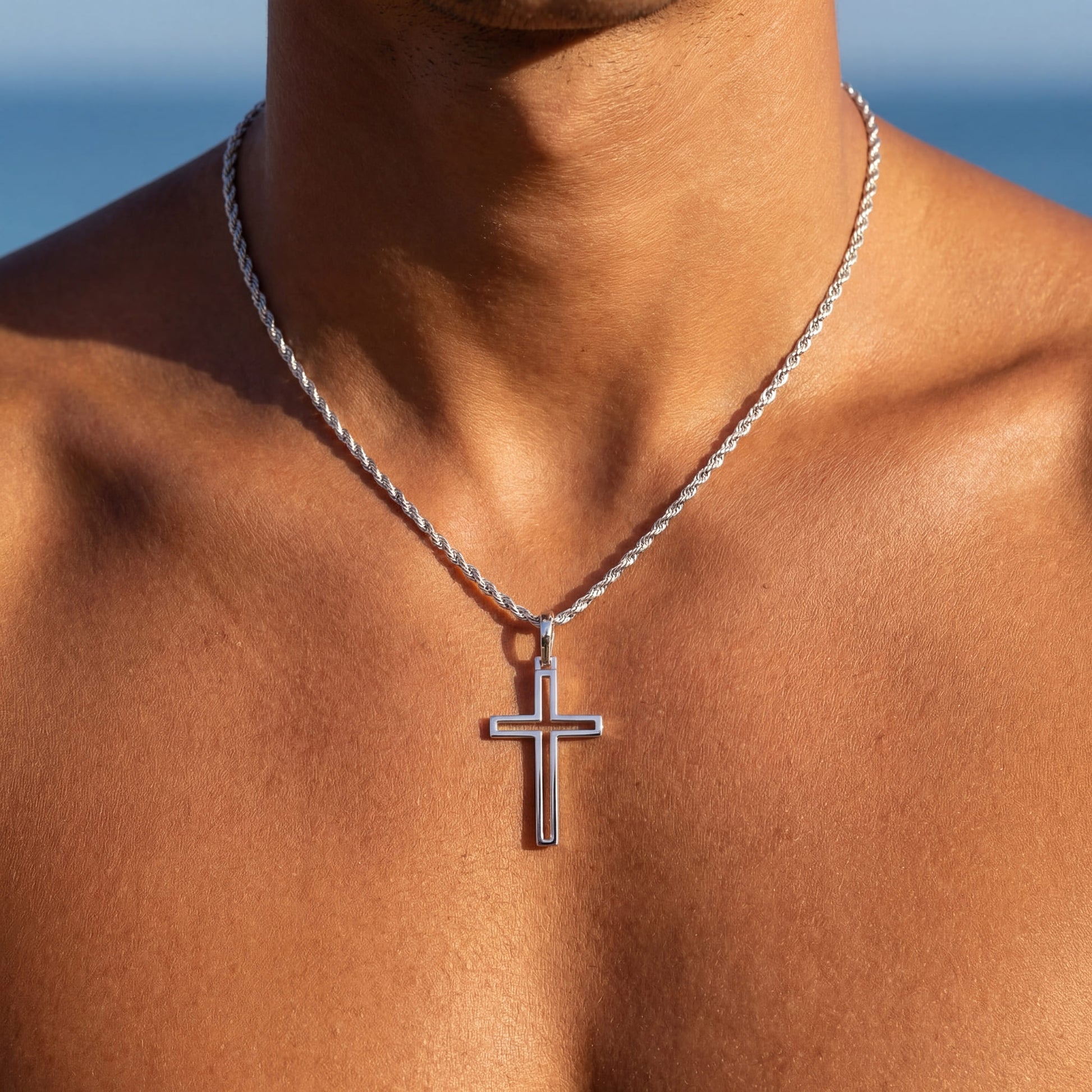925S SILVER "CROSS V2" KETTE - ICERAIN JEWELRY
