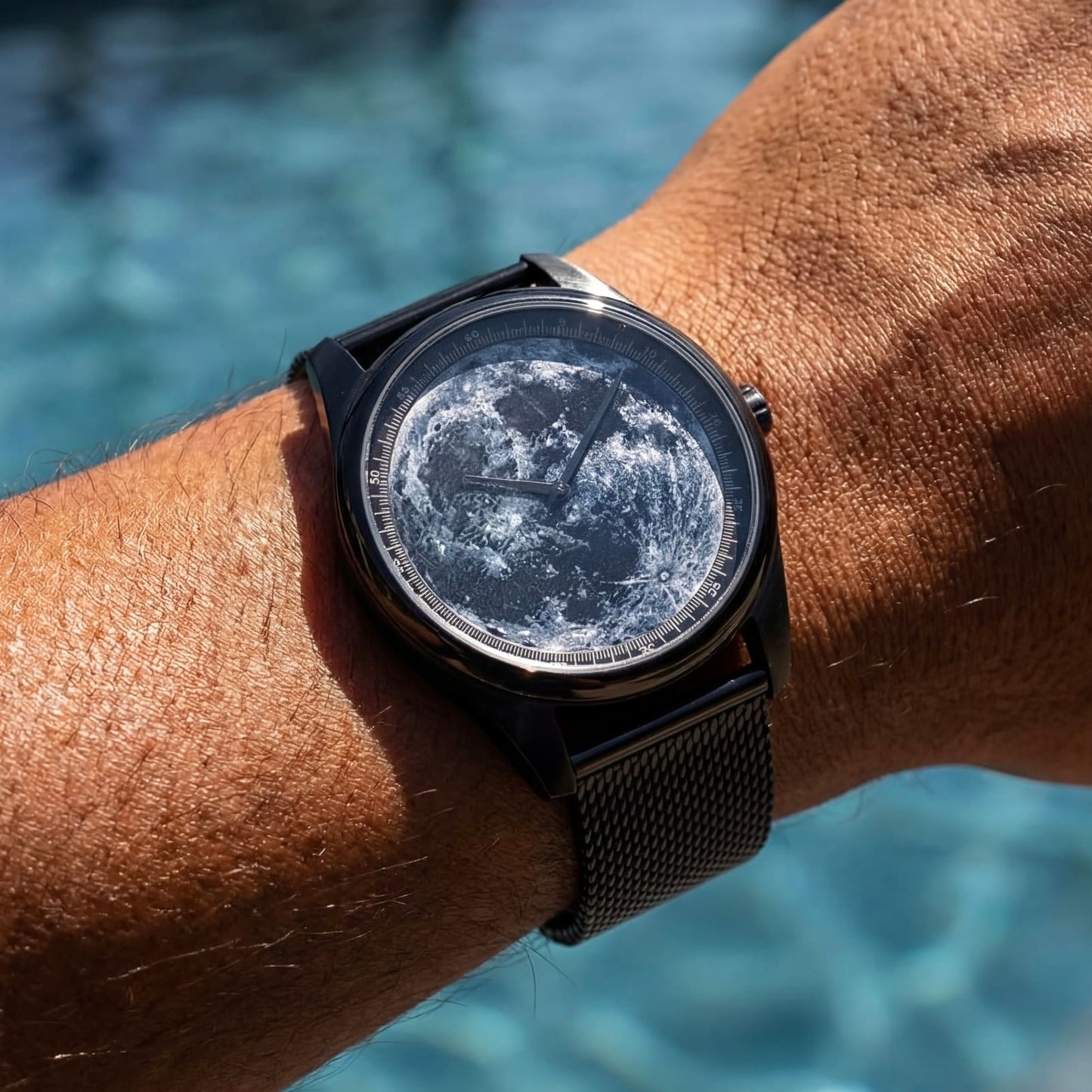 EDELSTAHL "MOON" UHR - ICERAIN JEWELRY