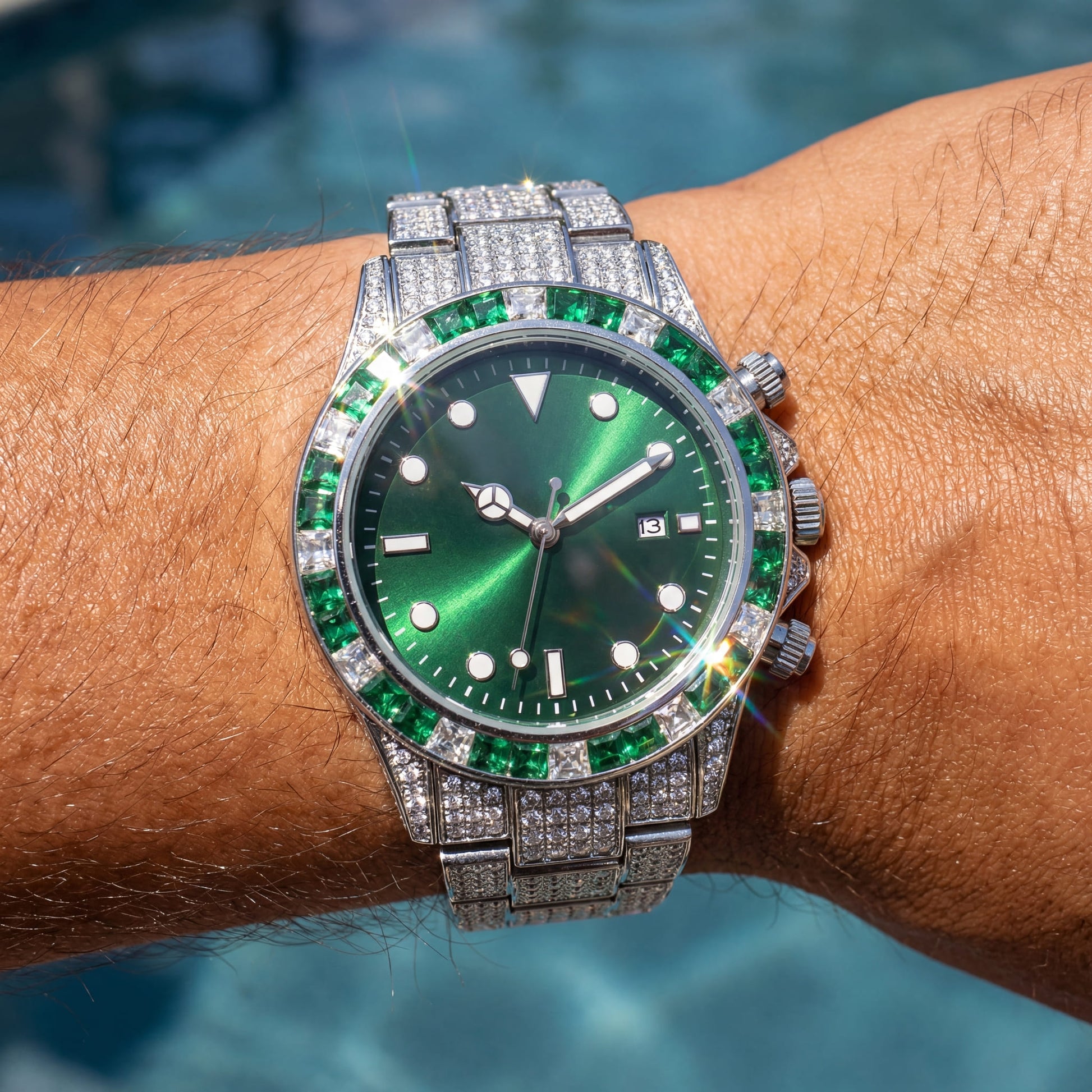 ICED OUT "SUBMALARA" UHR - ICERAIN JEWELRY