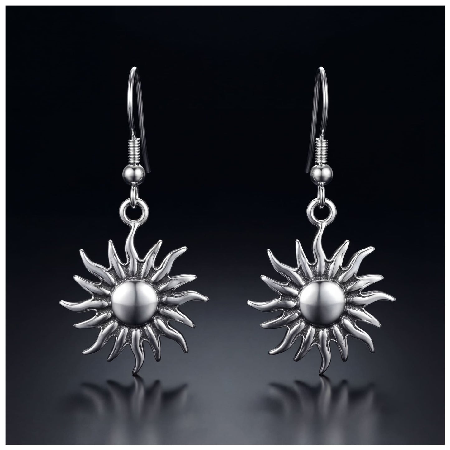 EDELSTAHL "SUN" OHRRINGE - ICERAIN JEWELRY