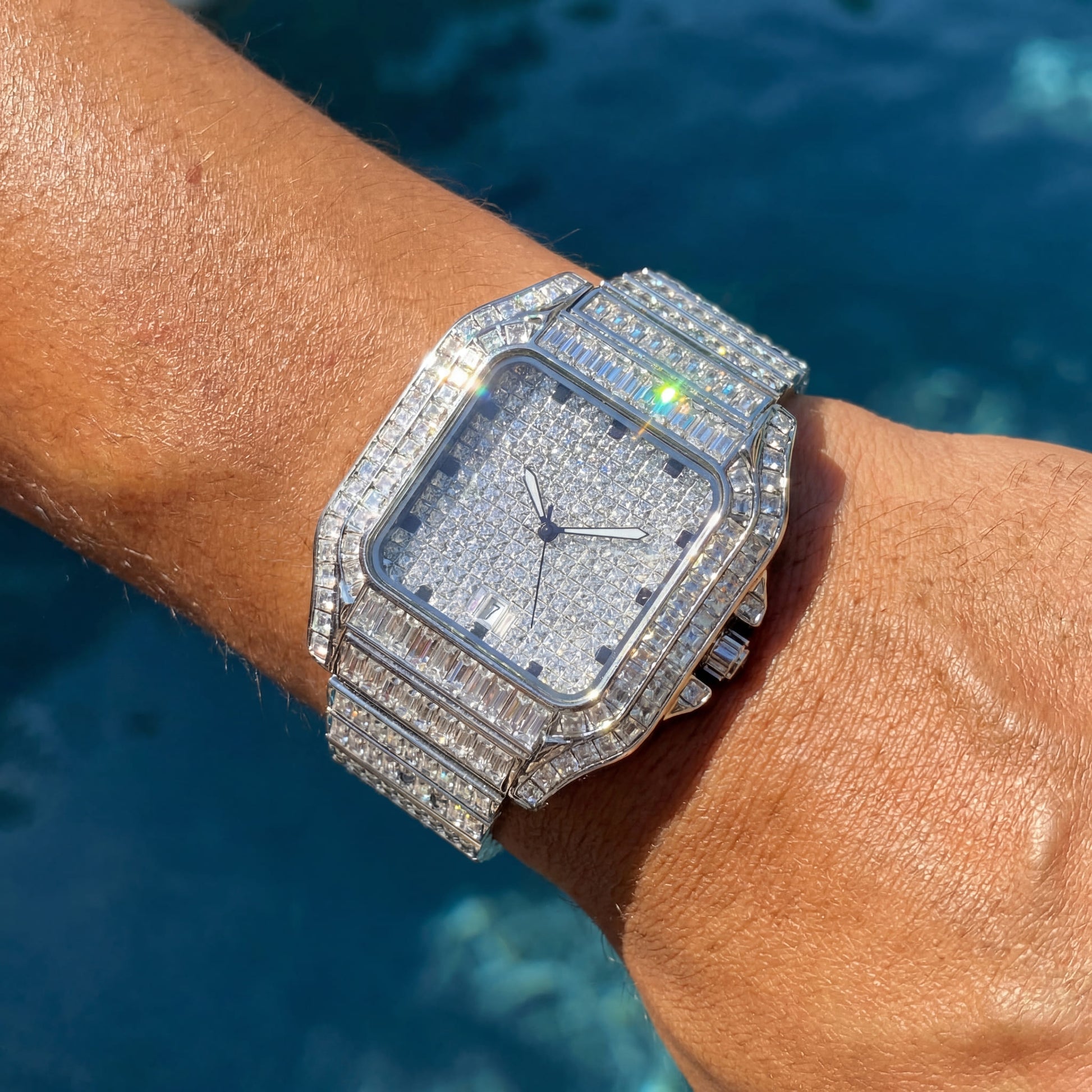 ICED OUT "SHACH" UHR - ICERAIN JEWELRY