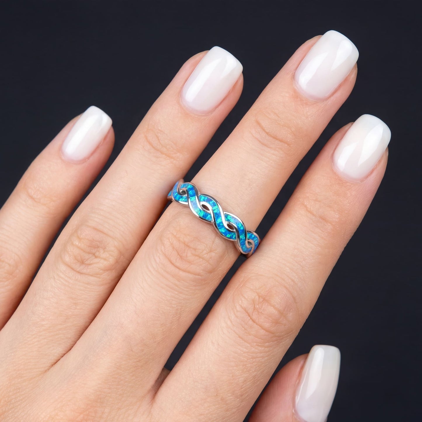 ICED OUT "BLUE INFINITY" RING - ICERAIN JEWELRY