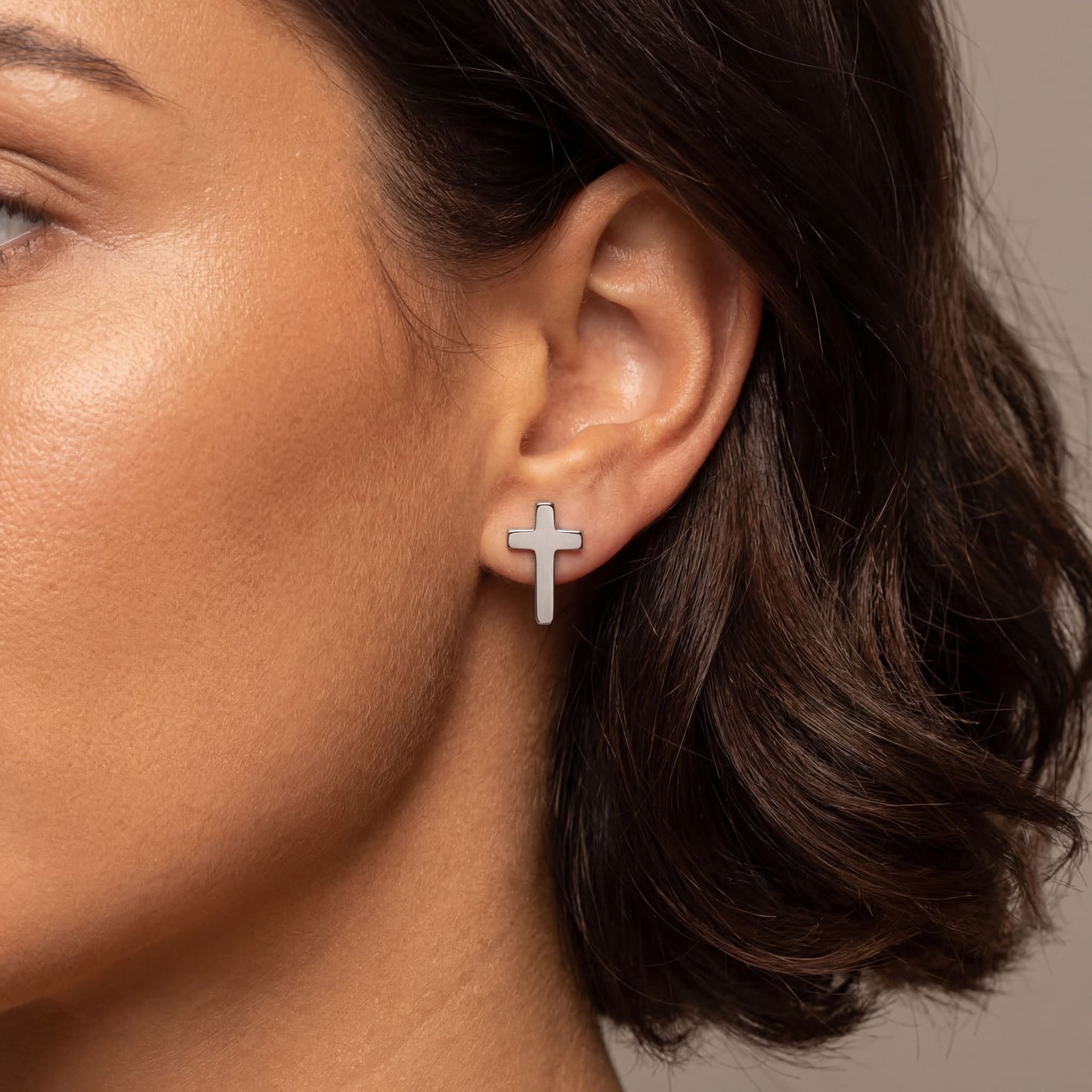 EDELSTAHL "CROSS V3" OHRRINGE - ICERAIN JEWELRY