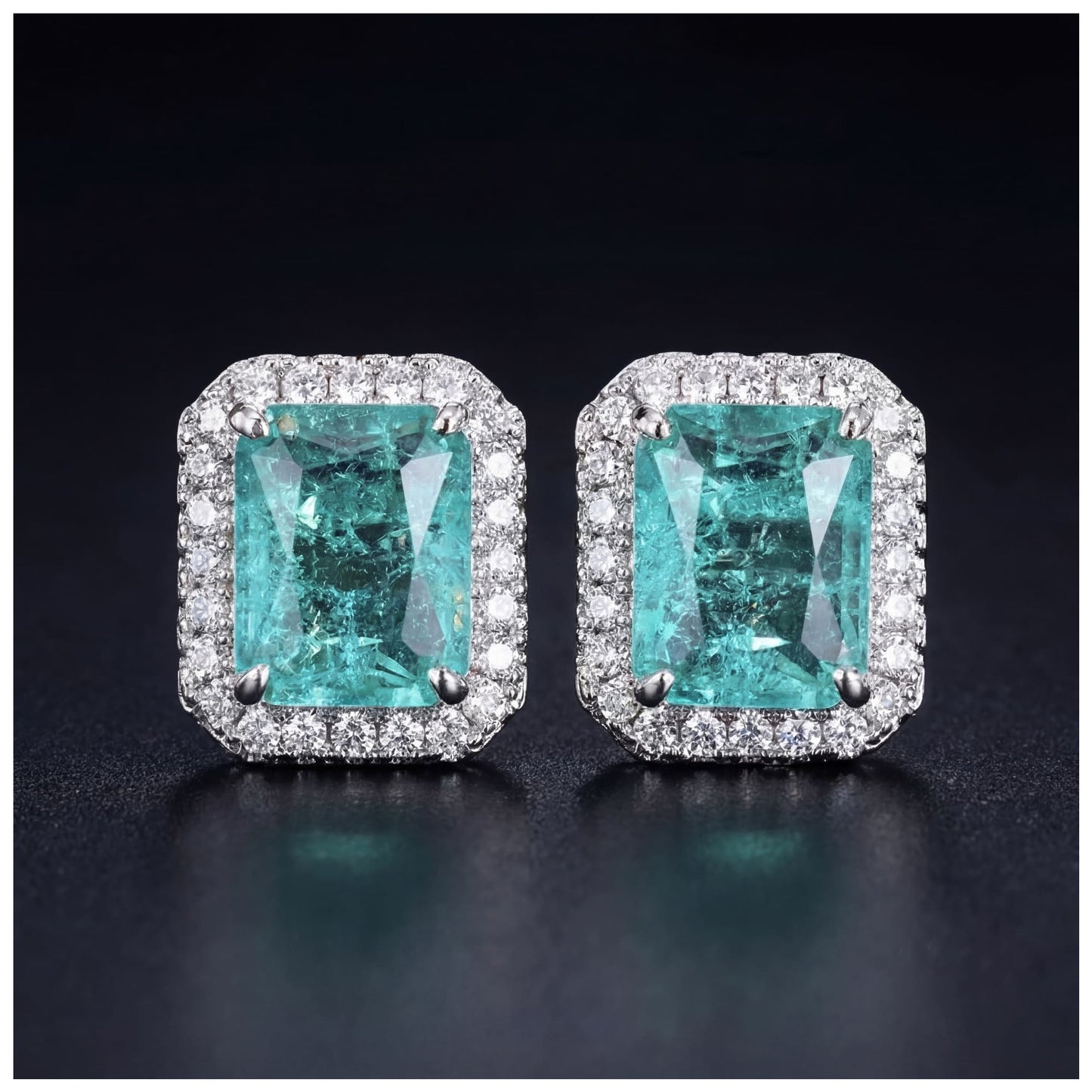 ICED OUT "OCEAN" OHRRINGE - ICERAIN JEWELRY