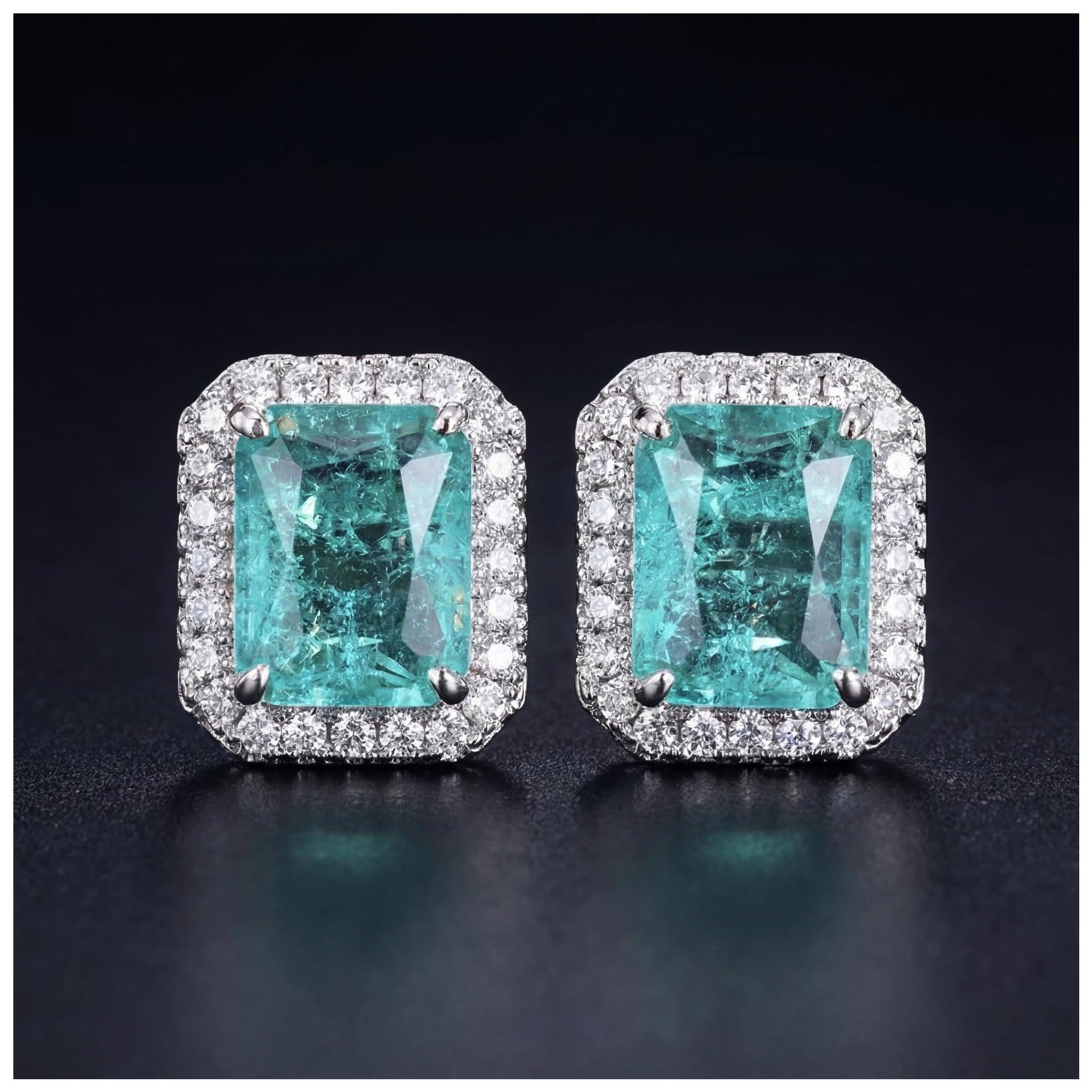 ICED OUT "OCEAN" OHRRINGE - ICERAIN JEWELRY