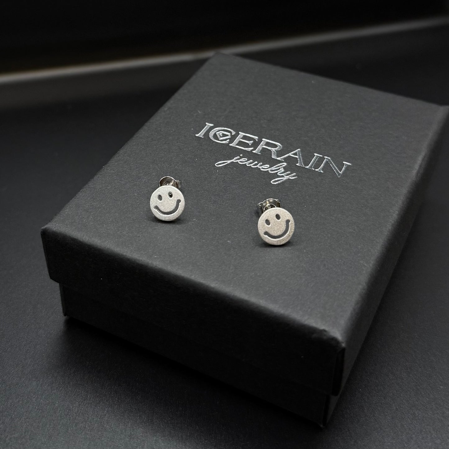 925S SILVER "SMILEY" OHRRINGE - ICERAIN JEWELRY