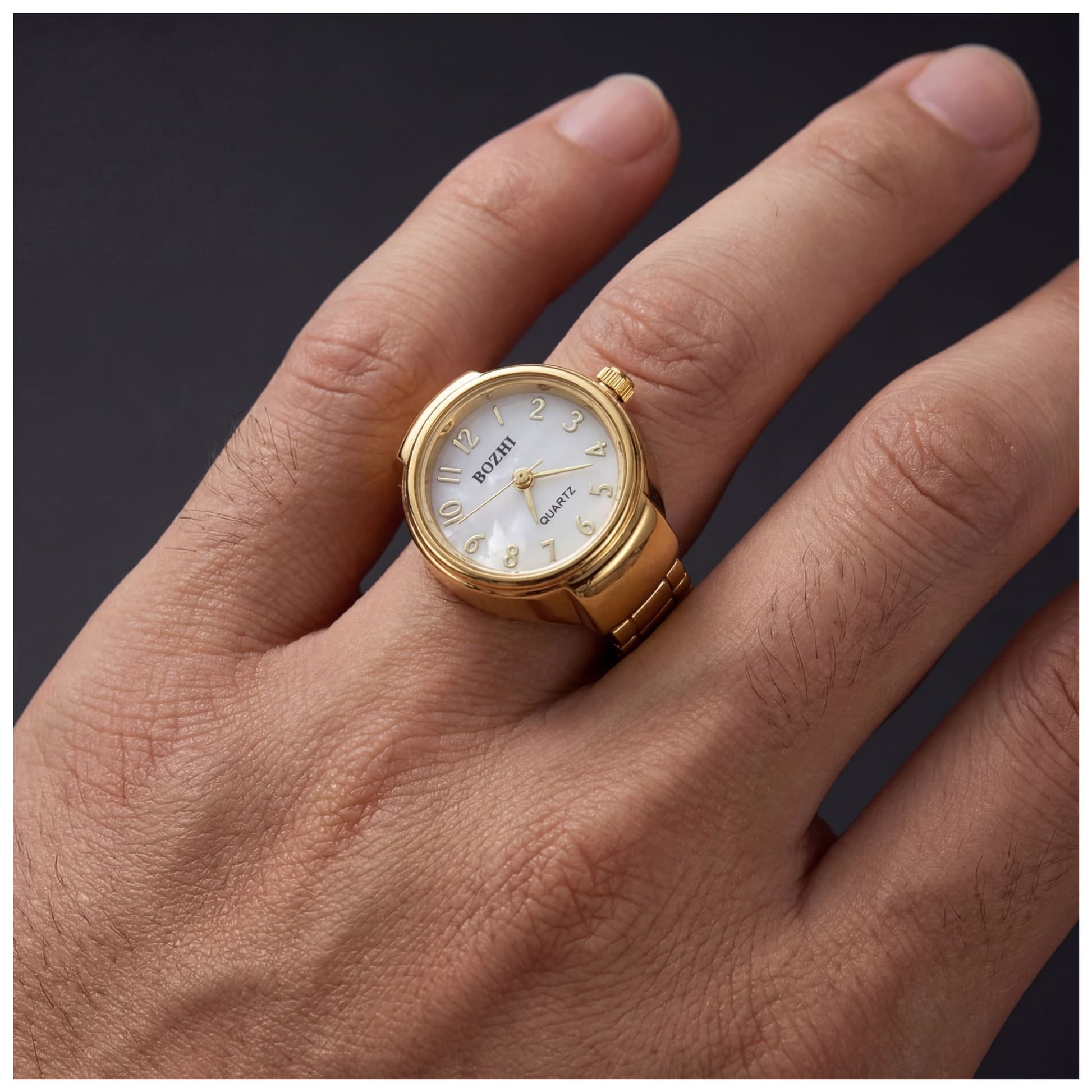 SALE | EDELSTAHL "GOLD OROLOGIO V2" RING - ICERAIN JEWELRY