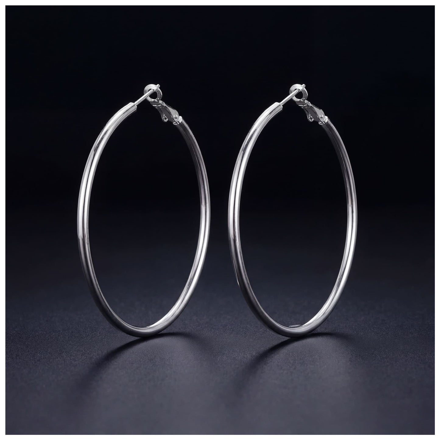 925S SILVER "HOOP" OHRRINGE - ICERAIN JEWELRY