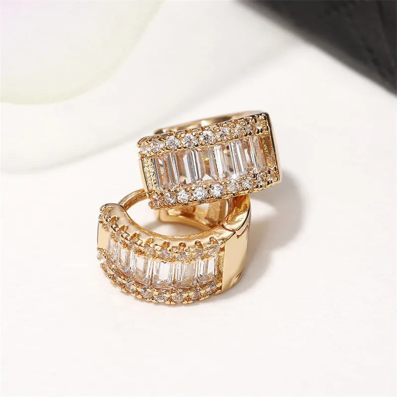 ICED OUT "GOLD CREOLES V2" OHRRINGE - ICERAIN JEWELRY