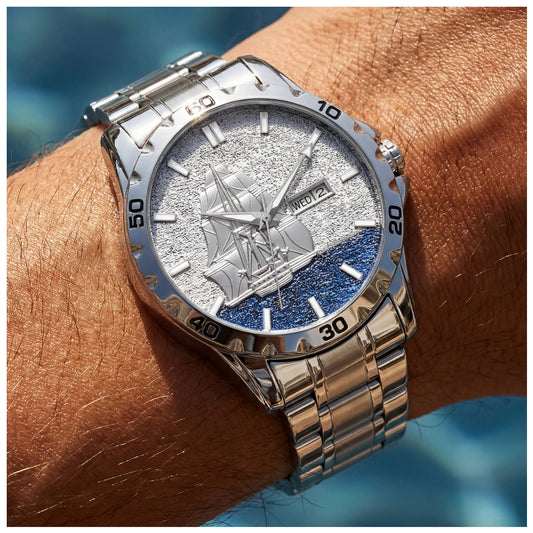 EDELSTAHL "SILVER NAVE" UHR - ICERAIN JEWELRY