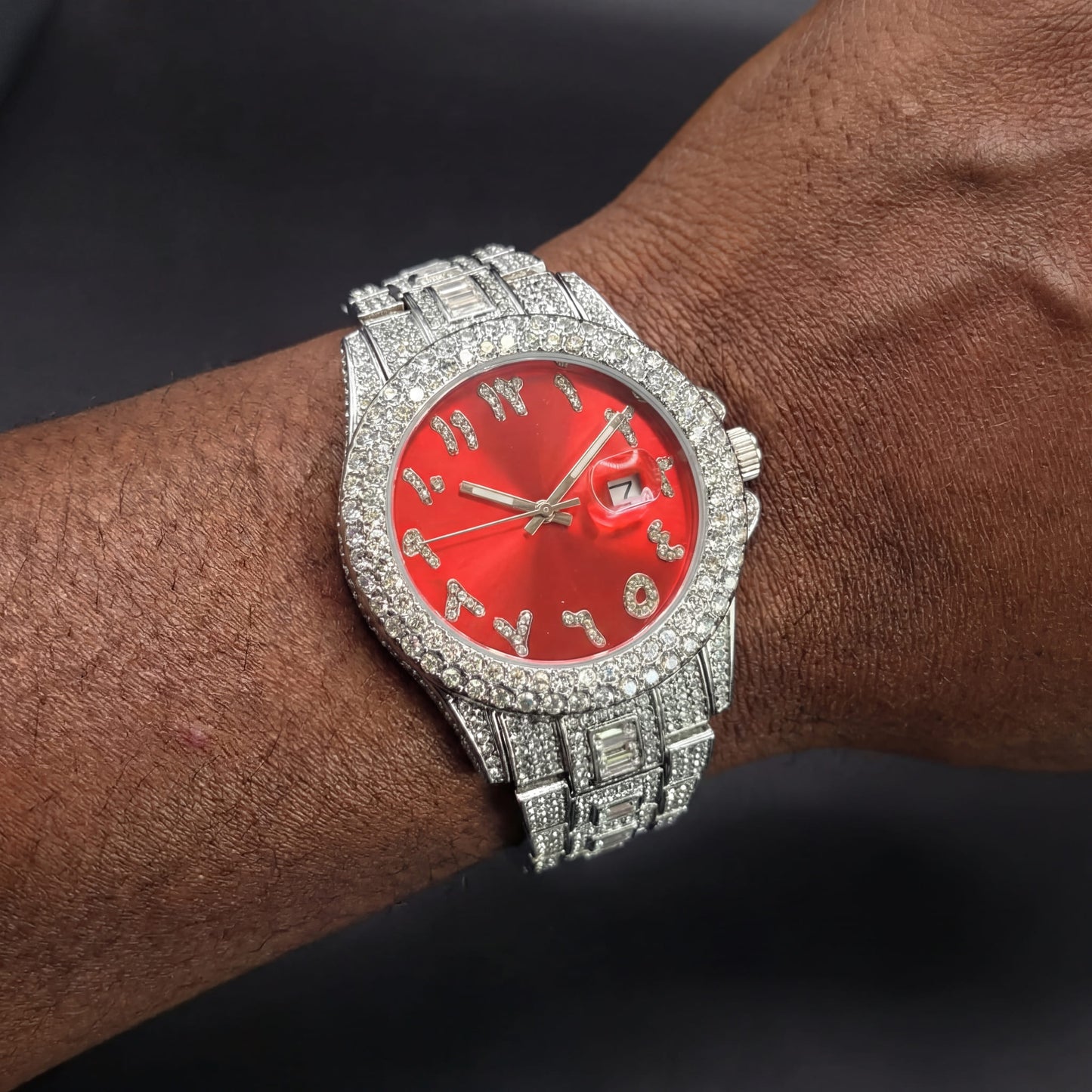 ICED OUT "ARABIC" UHR - ICERAIN JEWELRY