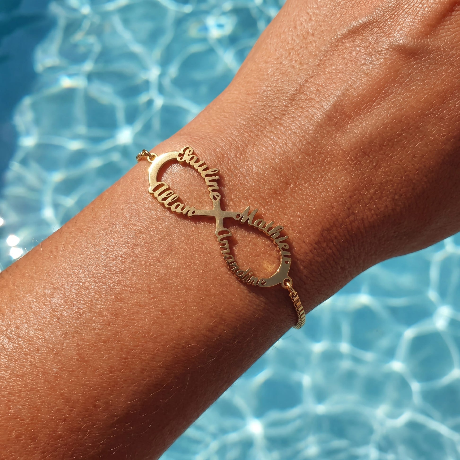 PERSONALISIERTES EDELSTAHL "INFINITY" ARMBAND - ICERAIN JEWELRY
