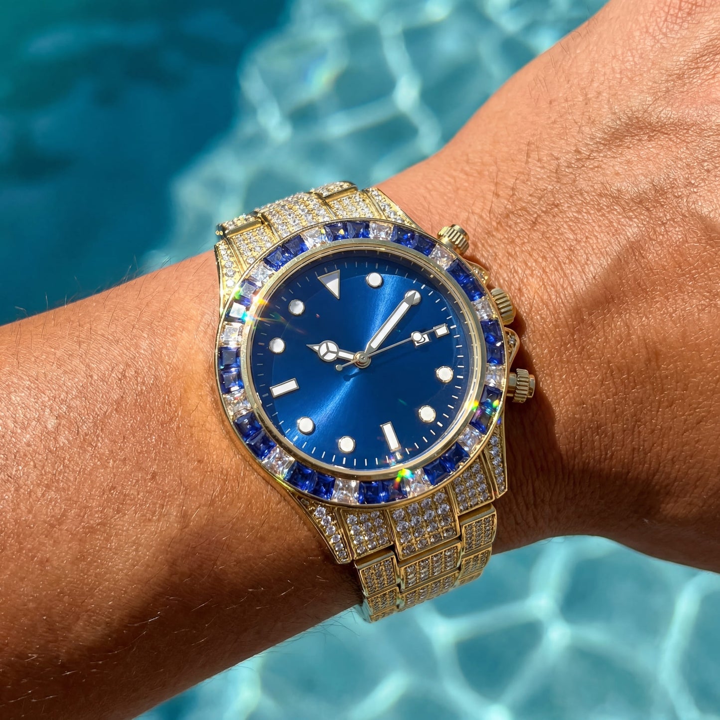 ICED OUT "SUBMALARA" UHR - ICERAIN JEWELRY