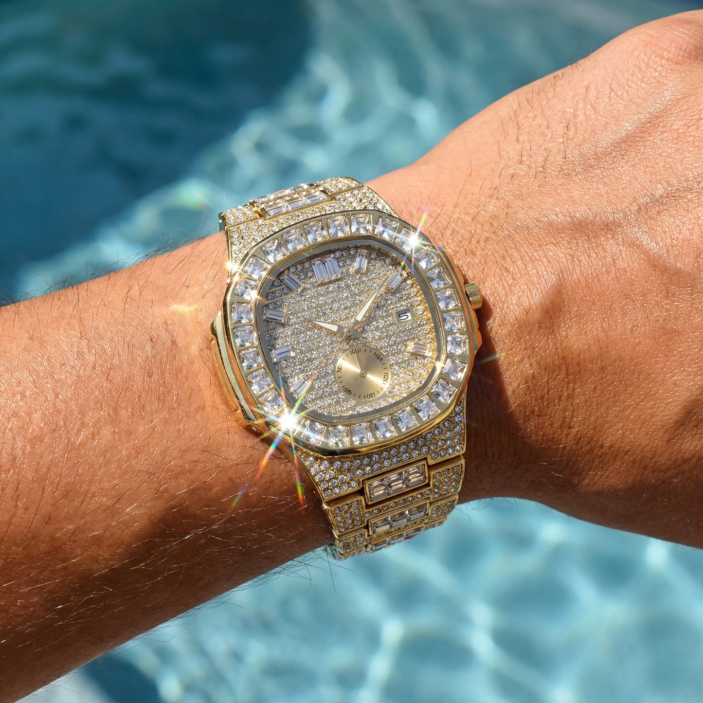 ICED OUT "FRACONO" UHR - ICERAIN JEWELRY