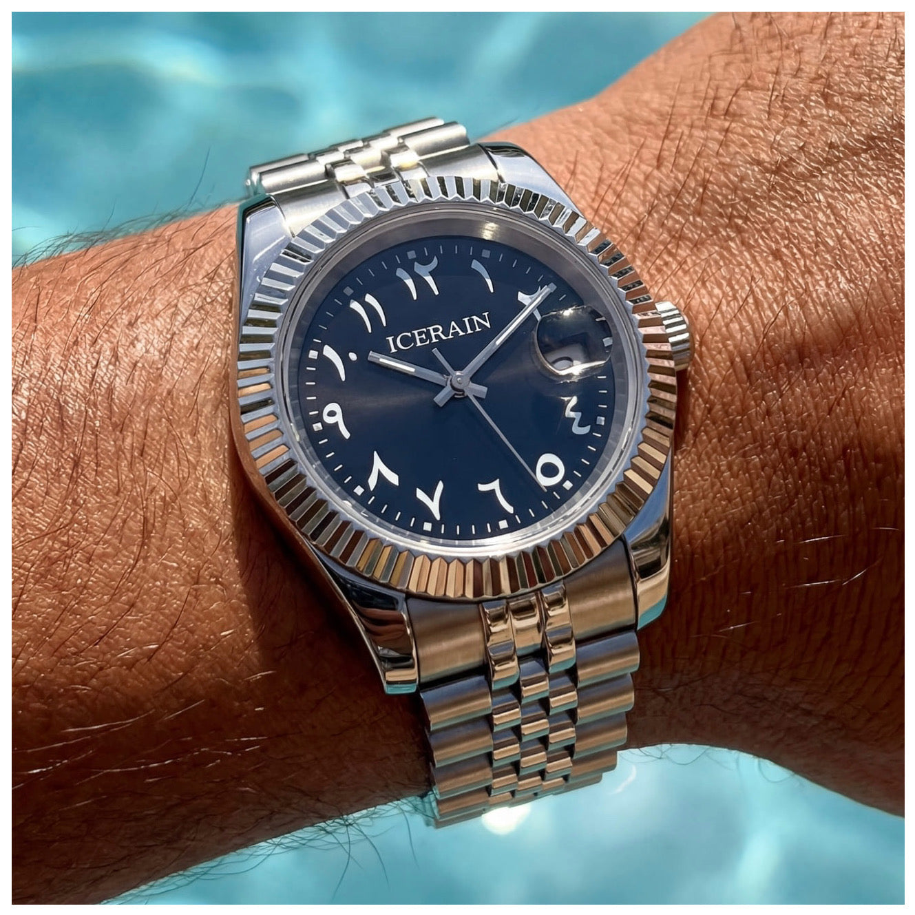 EDELSTAHL AUTOMATIK "ICERAIN ARABIC" UHR - ICERAIN JEWELRY