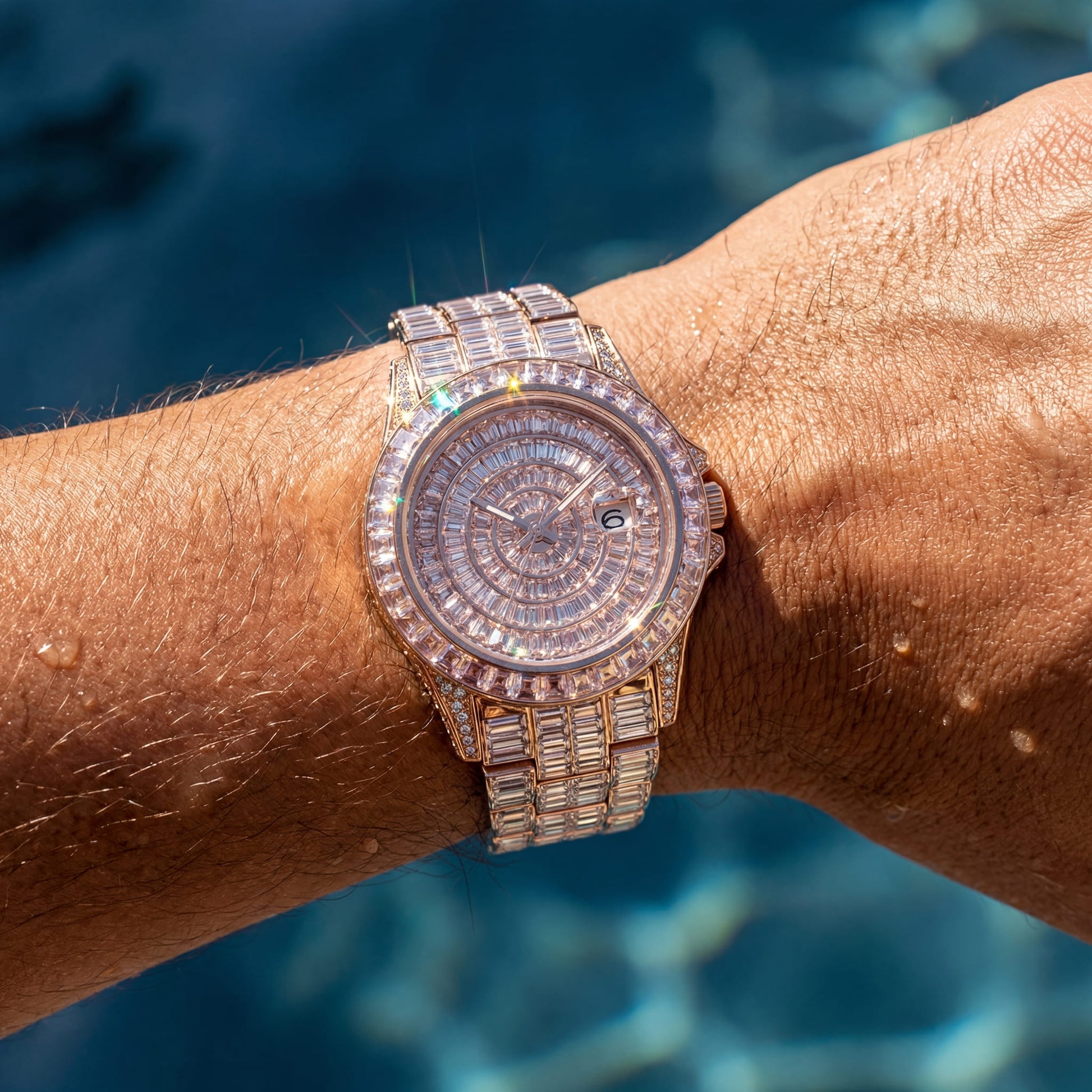 ICED OUT "FACINARE" UHR - ICERAIN JEWELRY