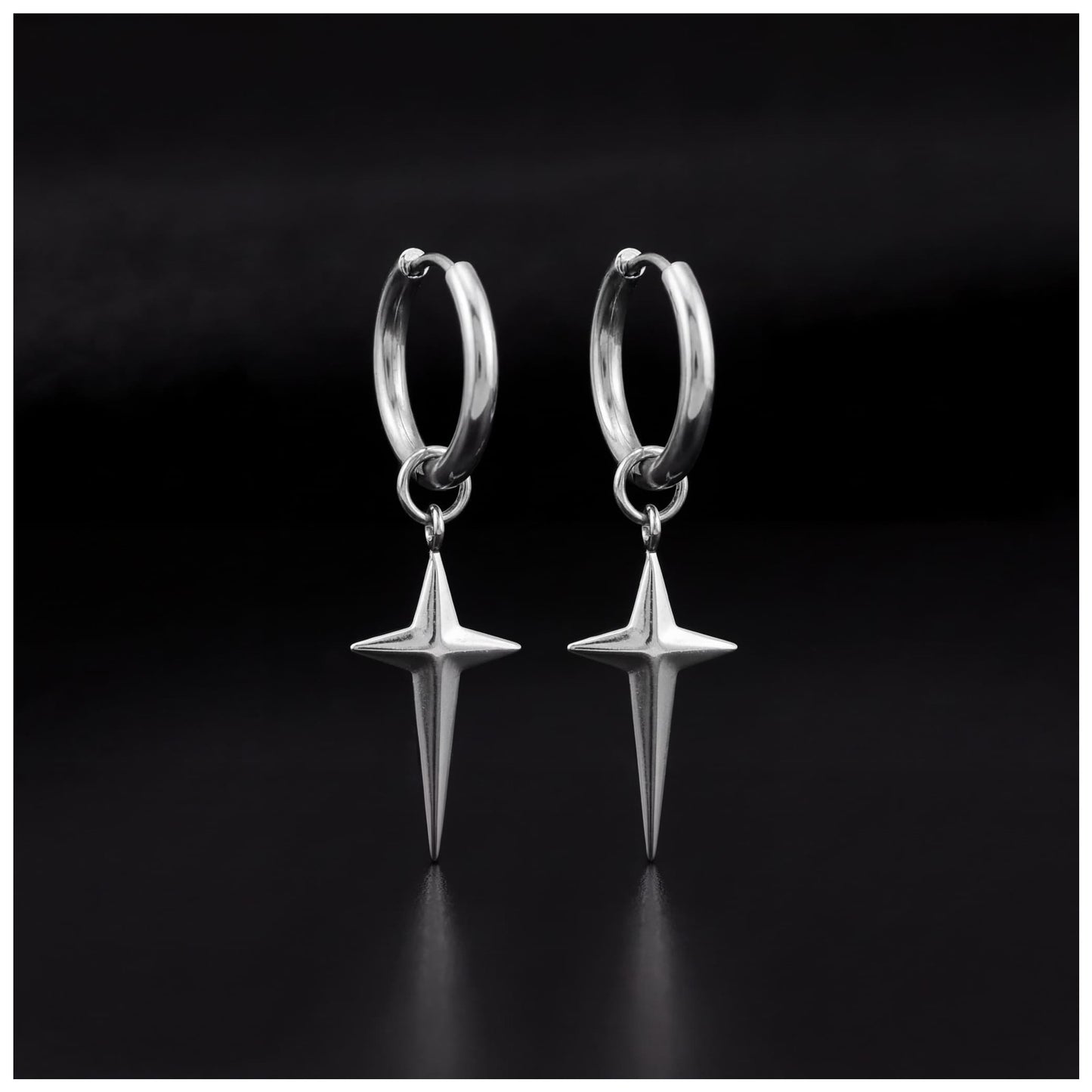 EDELSTAHL "CROSS V2" OHRRINGE - ICERAIN JEWELRY