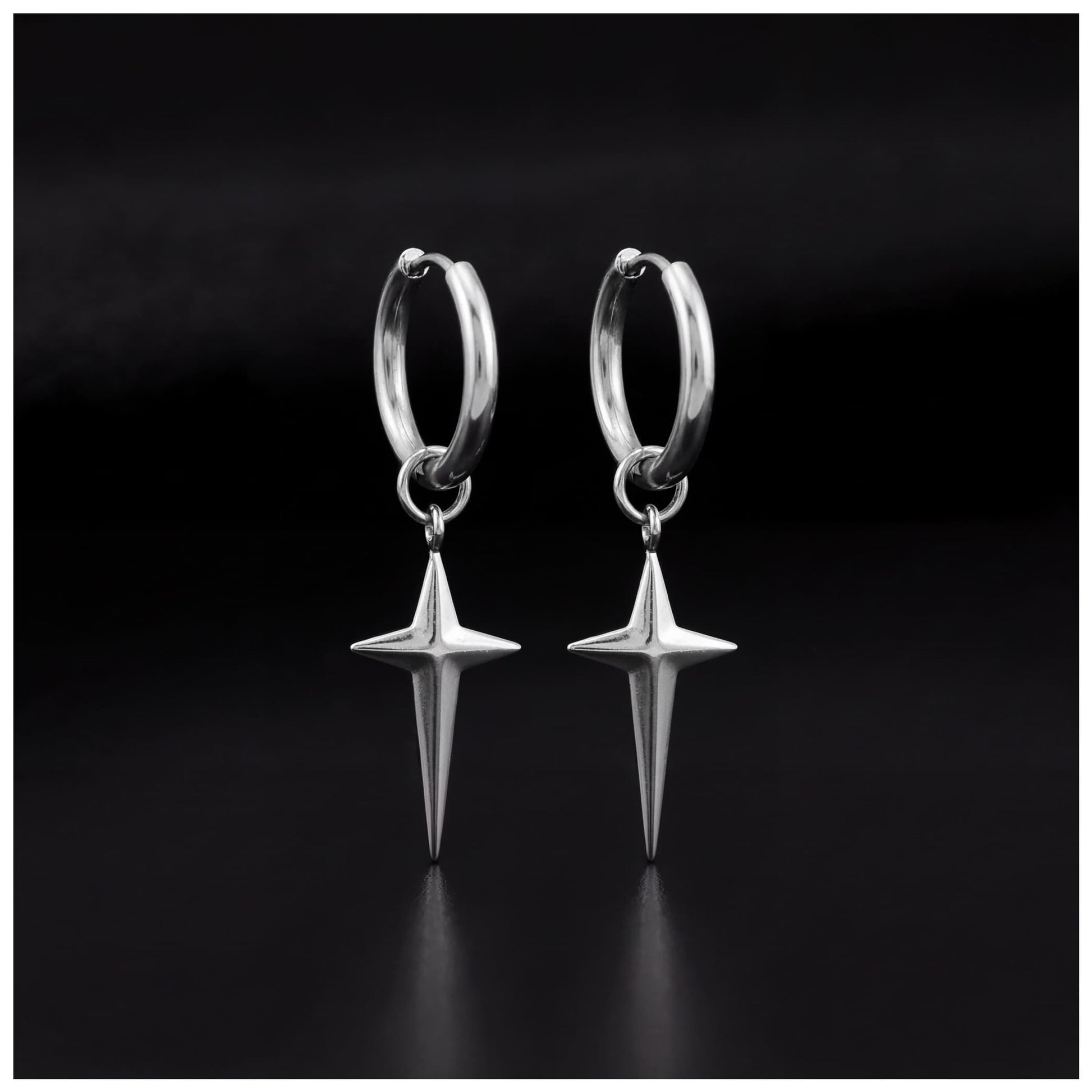 EDELSTAHL "CROSS V2" OHRRINGE - ICERAIN JEWELRY