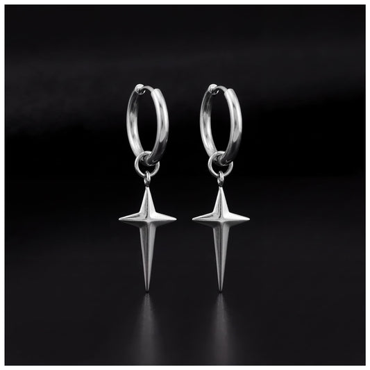 EDELSTAHL "CROSS V2" OHRRINGE - ICERAIN JEWELRY