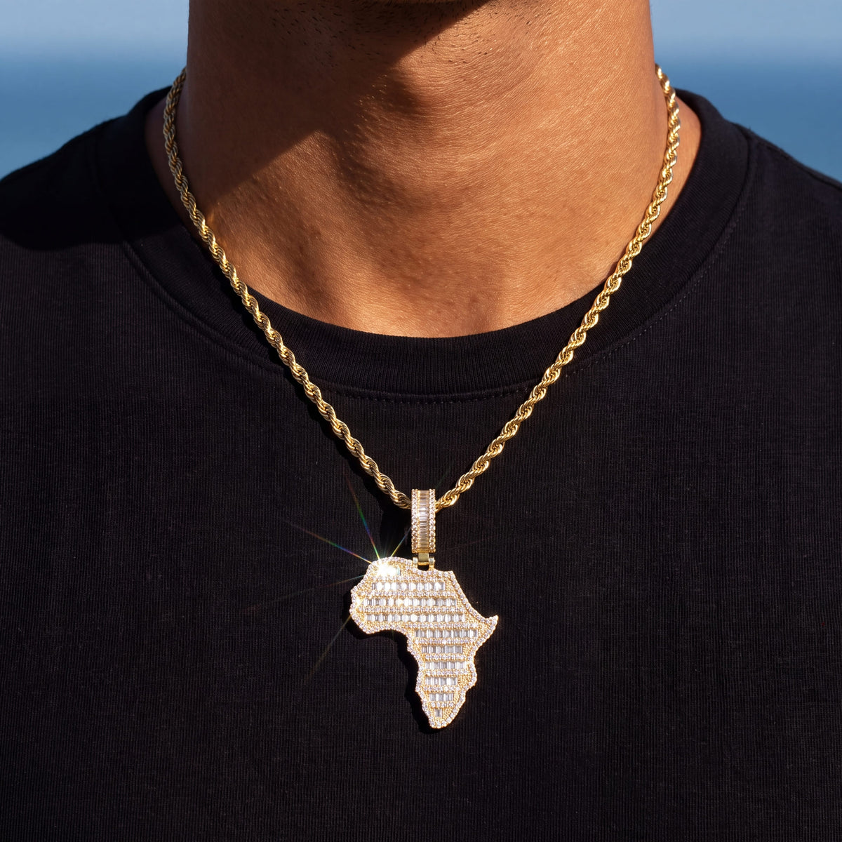 ICED OUT "AFRICA" LÄNDERKETTE - ICERAIN JEWELRY