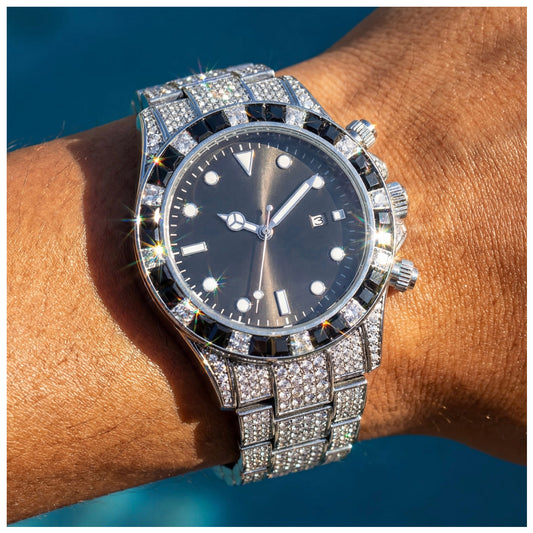 ICED OUT "SUBMALARA" UHR - ICERAIN JEWELRY