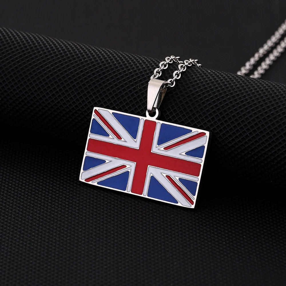 EDELSTAHL "UNITED KINGDOM FLAG" LÄNDERKETTE - ICERAIN JEWELRY