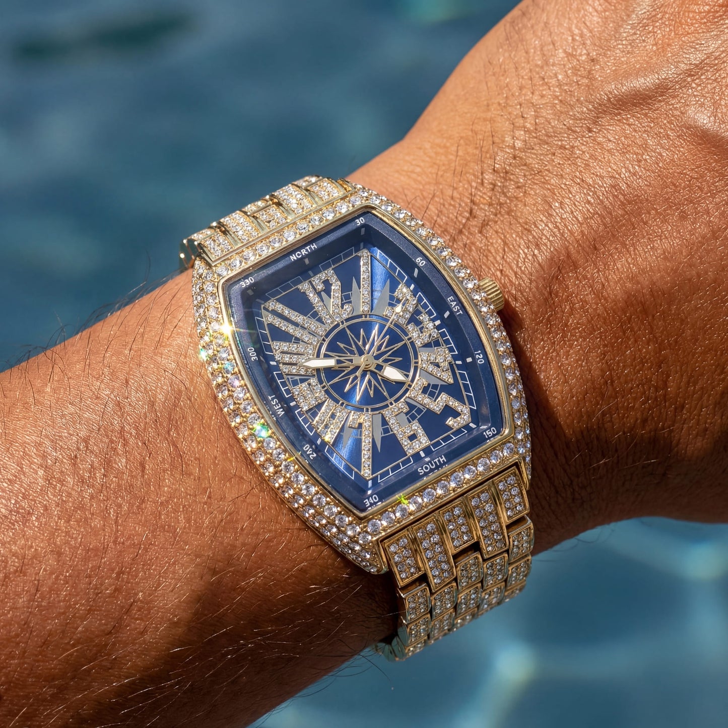 ICED OUT "GAMBA" UHR - ICERAIN JEWELRY