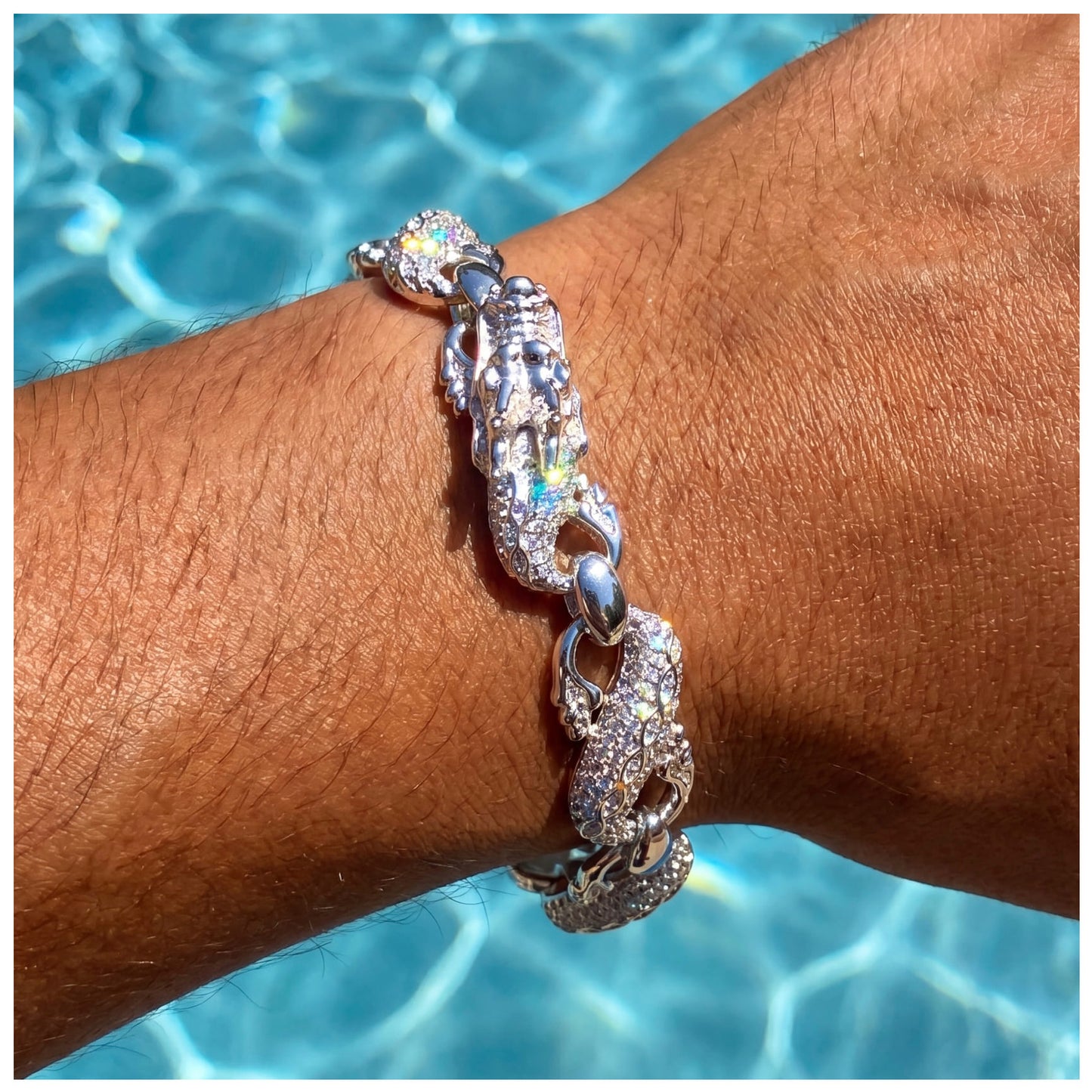 ICED OUT "DRAGON" ARMBAND - ICERAIN JEWELRY