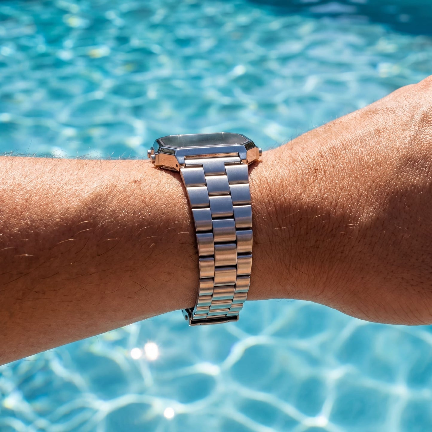 EDELSTAHL "SILVER WATCH" ARMBAND - ICERAIN JEWELRY