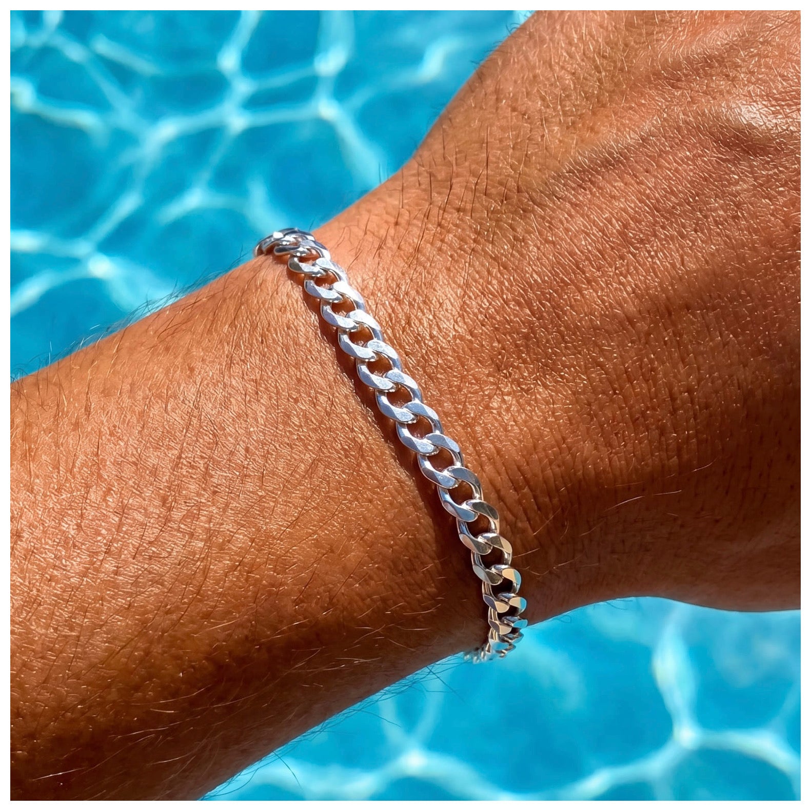 925S SILVER "CUBAN" ARMBAND [CLASSIC VERSION] - ICERAIN JEWELRY