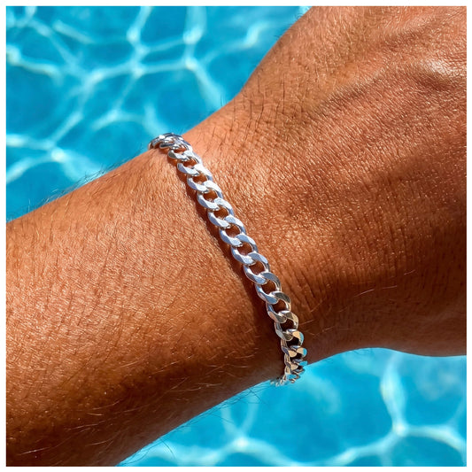 925S SILVER "CUBAN" ARMBAND [CLASSIC VERSION] - ICERAIN JEWELRY