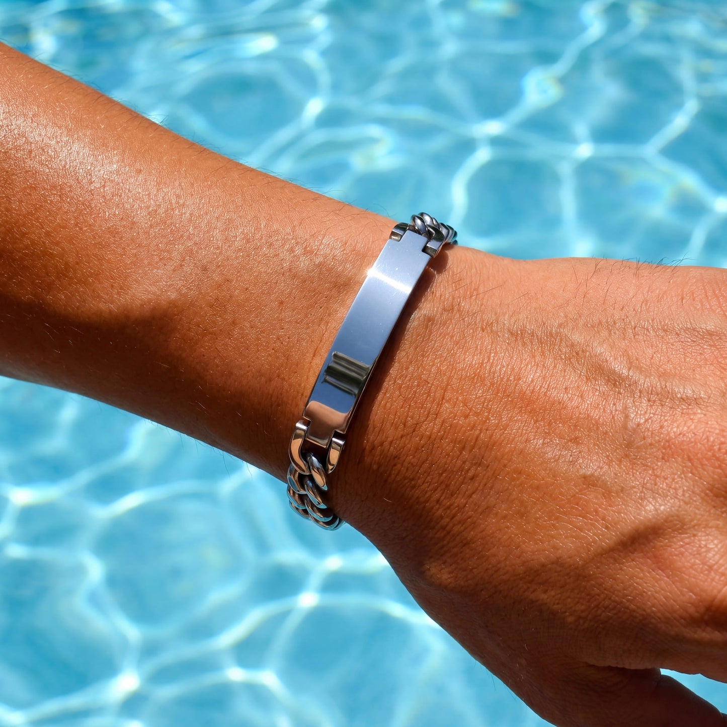 PERSONALISIERTES EDELSTAHL 9MM "CUBAN" ARMBAND - ICERAIN JEWELRY