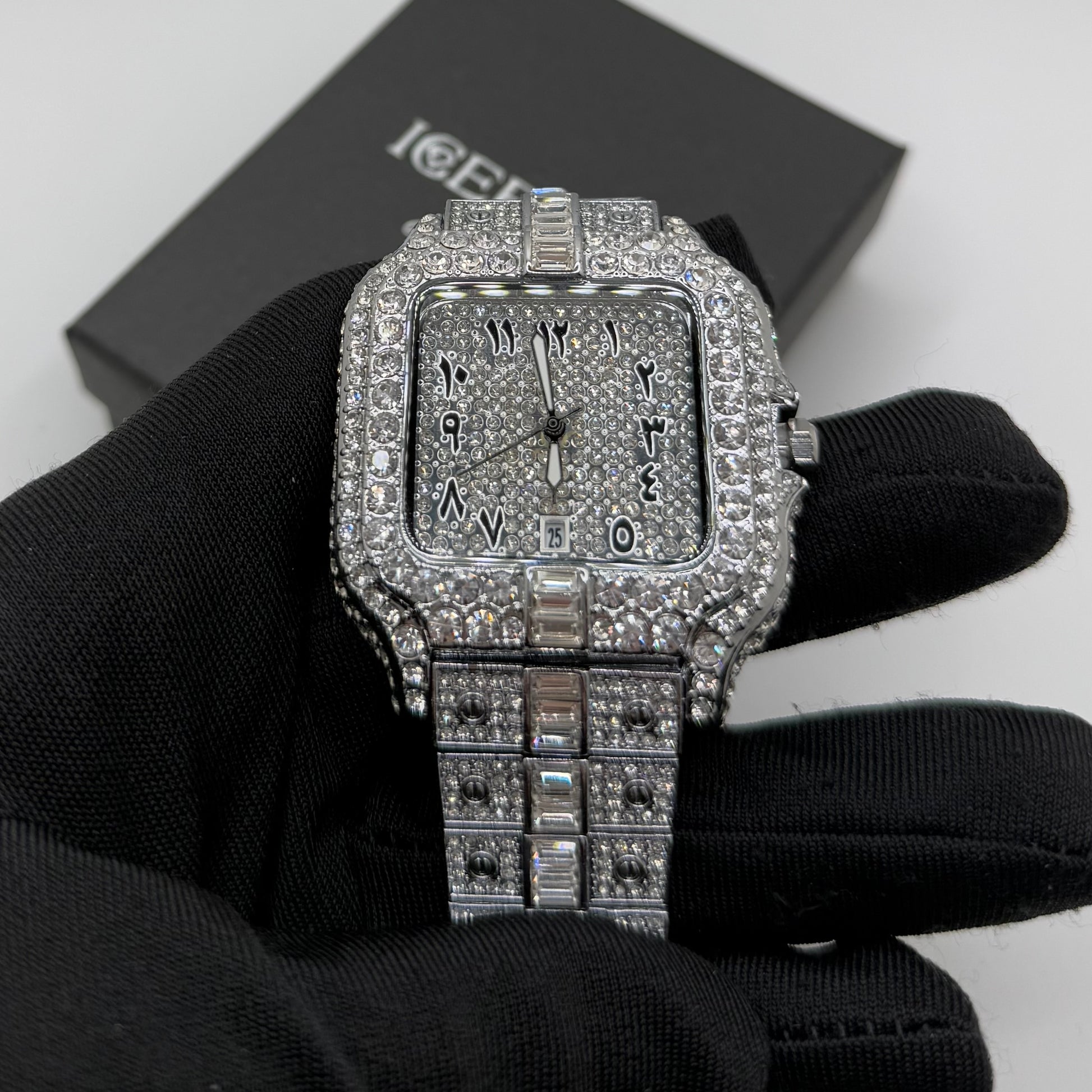 ICED OUT "ARABIC PIAZZA" UHR - ICERAIN JEWELRY