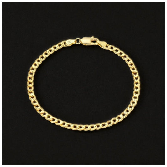 925S SILVER 18K GOLD "CUBAN" ARMBAND [CLASSIC VERSION] - ICERAIN JEWELRY
