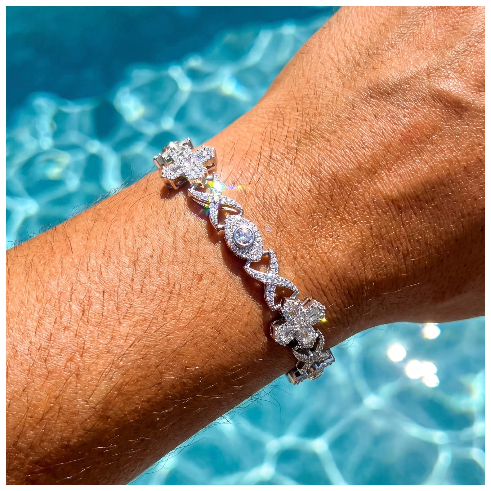 ICED OUT 10MM "COLLABO" ARMBAND - ICERAIN JEWELRY