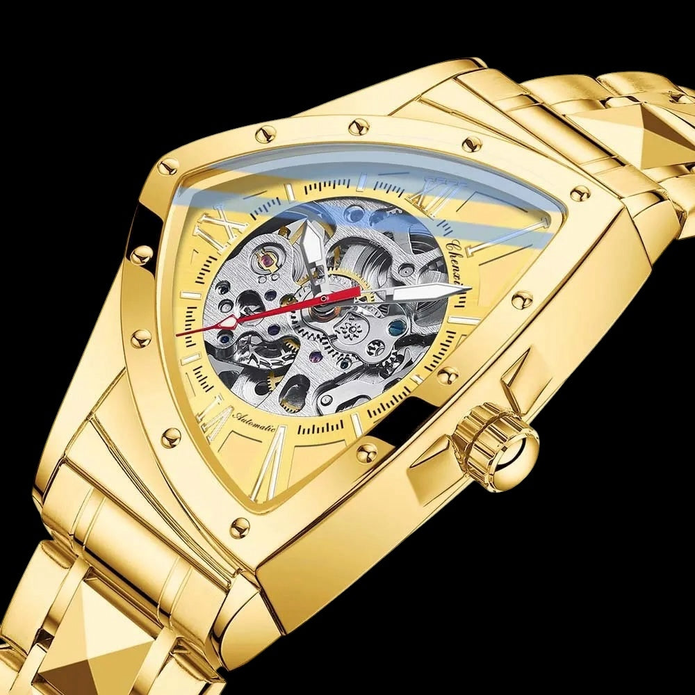 EDELSTAHL AUTOMATIK "TRIANGLAR V2" UHR - ICERAIN JEWELRY