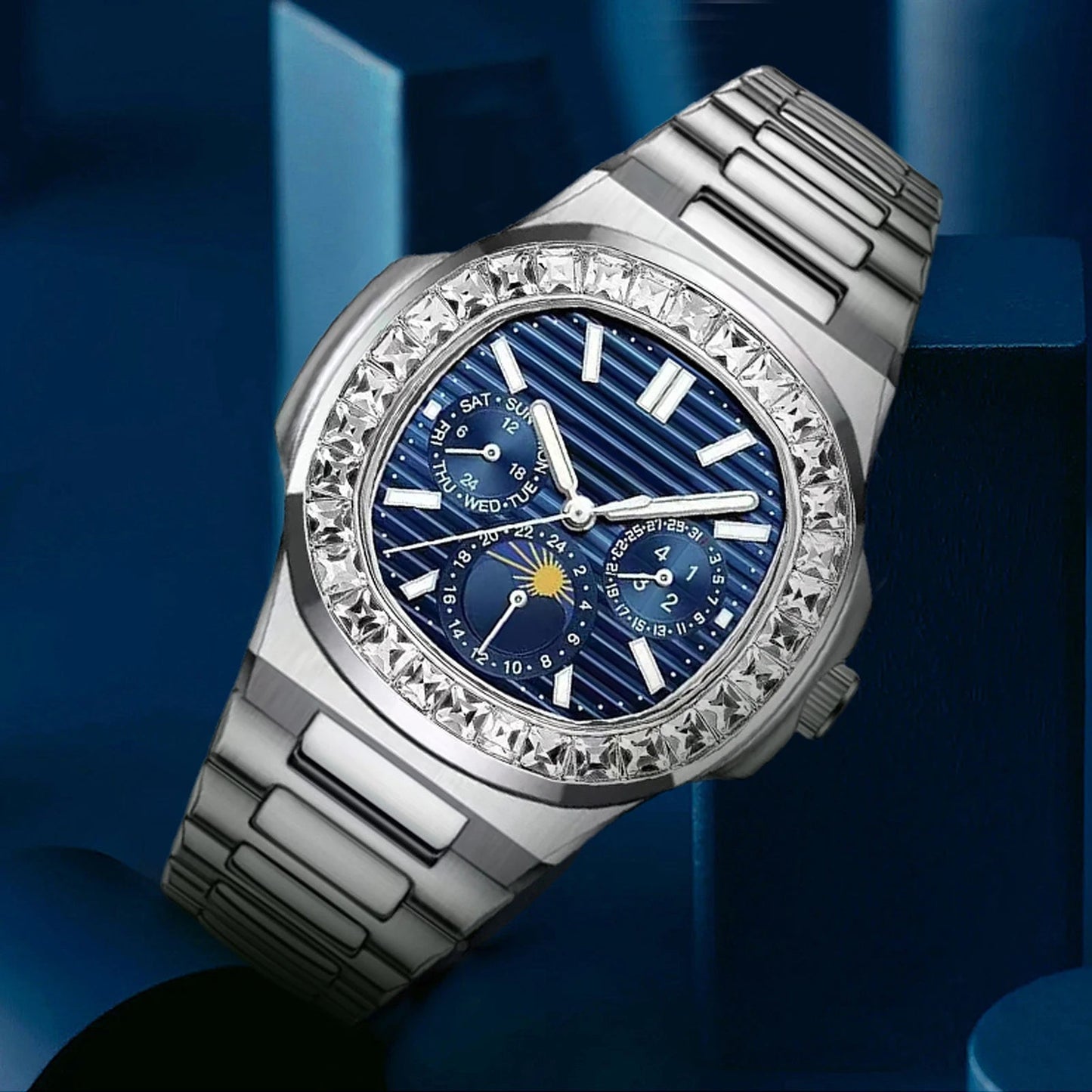 EDELSTAHL AUTOMATIK 40MM "OLD MONEY" UHR - ICERAIN JEWELRY