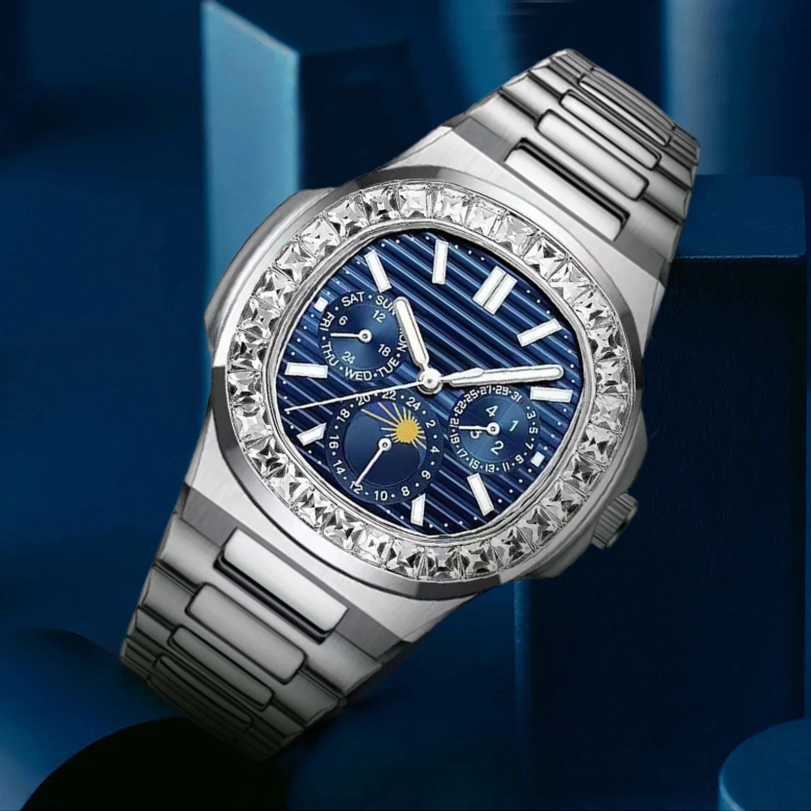 EDELSTAHL AUTOMATIK 40MM "OLD MONEY" UHR - ICERAIN JEWELRY