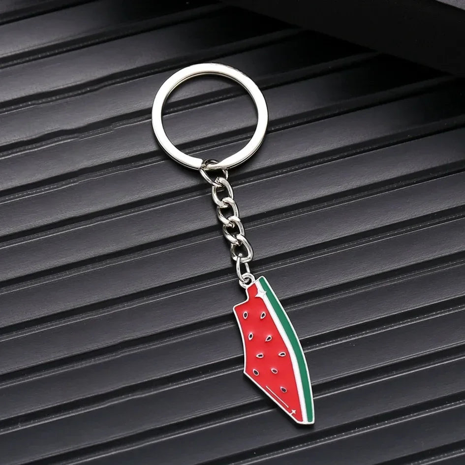 EDELSTAHL "WATERMELON" SCHLÜSSELANHÄNGER - ICERAIN JEWELRY