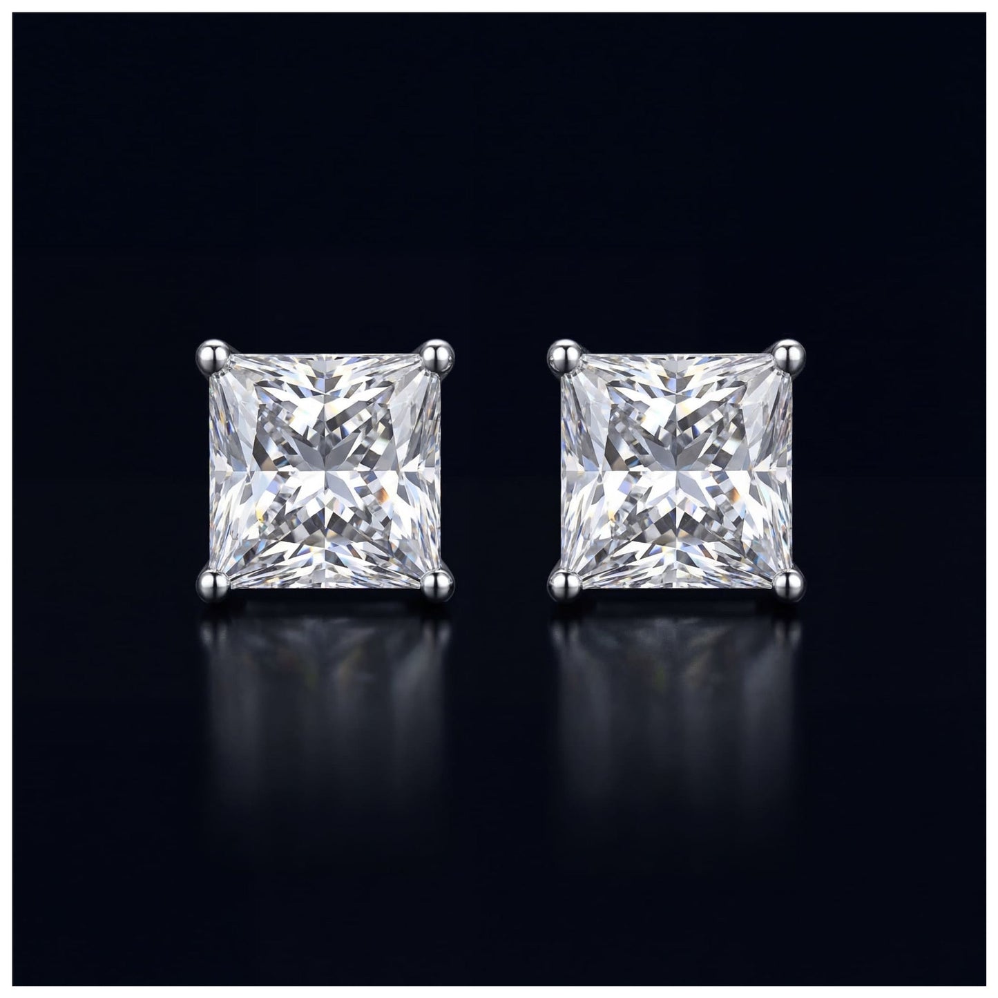 ICED OUT "SILVERSTAR" MAGNET OHRRINGE - ICERAIN JEWELRY