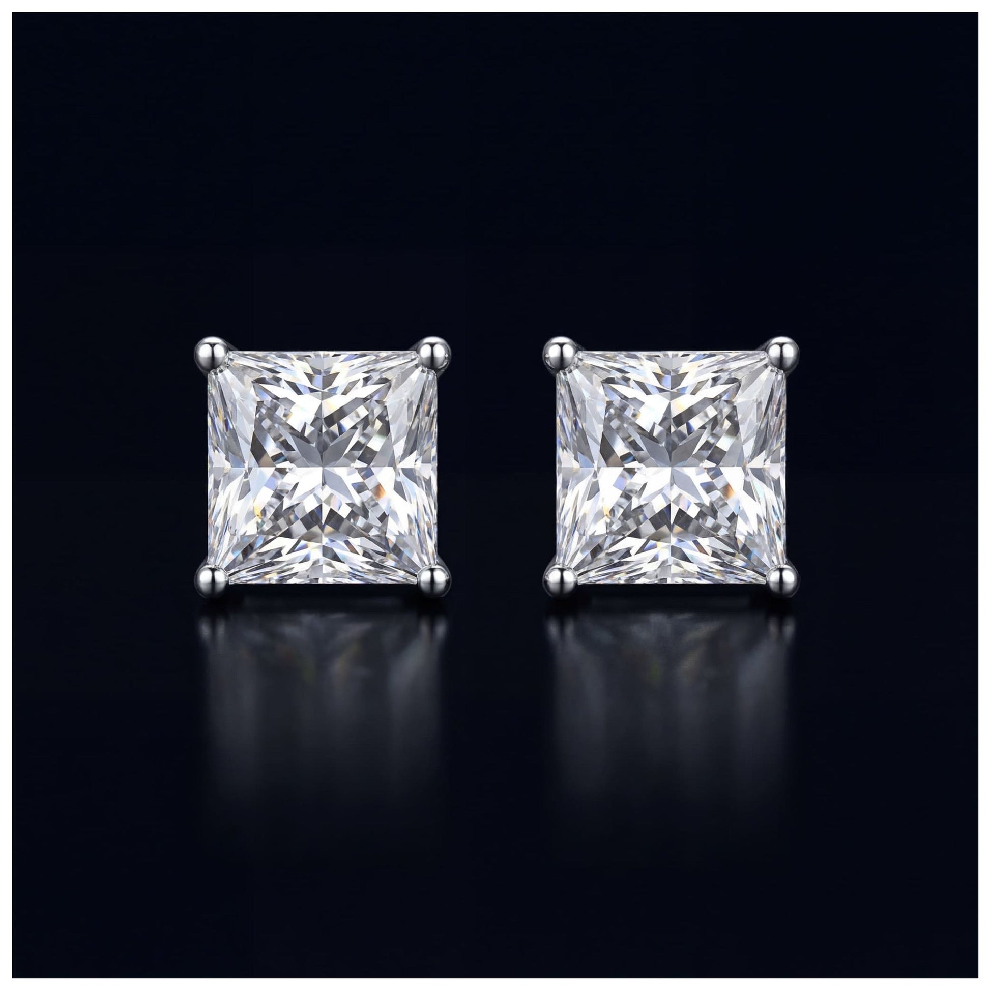 ICED OUT "SILVERSTAR" MAGNET OHRRINGE - ICERAIN JEWELRY