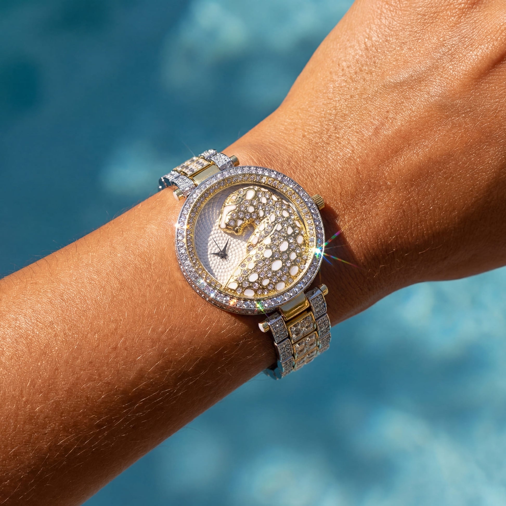 ICED OUT "LEOPARDO" UHR - ICERAIN JEWELRY